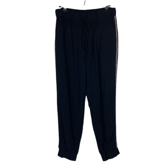 Zara black bedazzled trim joggers - Picture 1 of 6